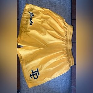Yellow inaka power swim shorts